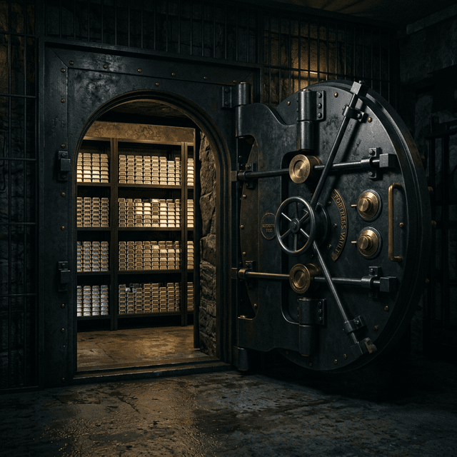 Silver Vault Background